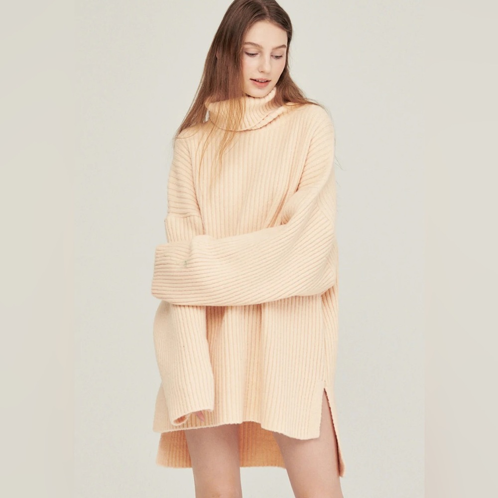 Storets - Kayley Sweater Mini Dress Cream S/M